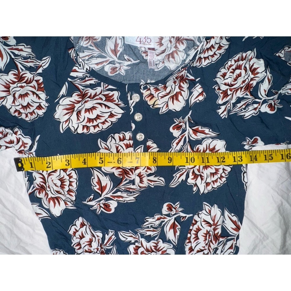Matilda Jane 435 Brilliant Daydream size 8 floral teal romper Pom trim - Picture 7 of 9